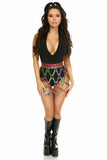 Daisy Corsets Rainbow Glitter Strappy Skirt - Daisy Corsets - Flyclothing LLC
