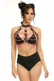 Daisy Corsets Candy Collection - Pink Chain Harness - Daisy Corsets - Flyclothing LLC