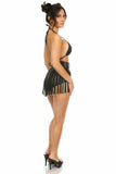 Daisy Corsets Candy Collection - Black/Pink Fringe Skirt - Daisy Corsets - Flyclothing LLC