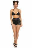 Daisy Corsets Candy Collection - Black/Purple Fringe Skirt - Daisy Corsets - Flyclothing LLC