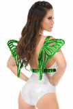 Green Holo Large Butterfly Wing Body Harness - Daisy Corsets - Flyclothing LLC