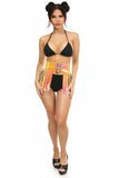 Daisy Corsets Yellow/Pink Holo Fringe Skirt - Daisy Corsets - Flyclothing LLC