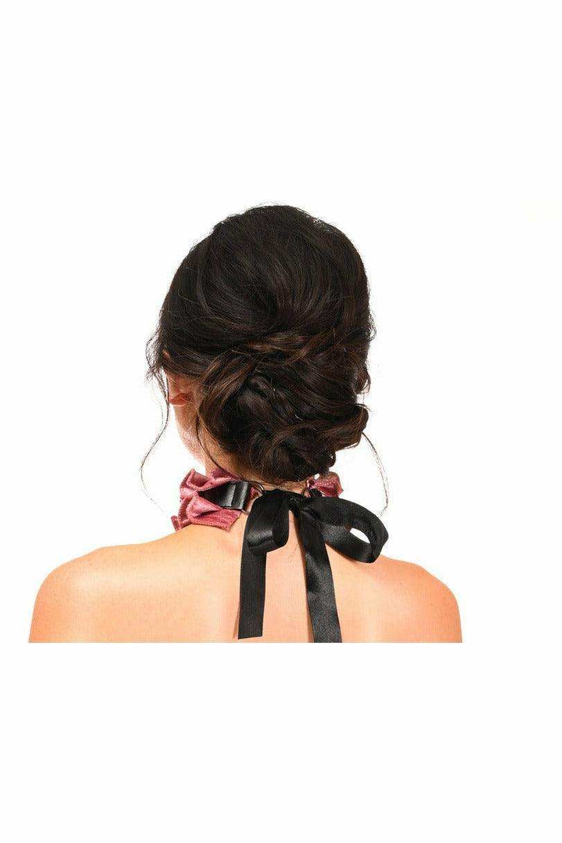 Kitten Collection Dusty Rose Velvet Choker - Daisy Corsets - Flyclothing LLC