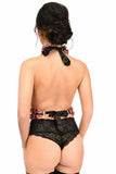 Kitten Collection Dusty Rose Velvet Double Strap Body Harness - Daisy Corsets - Flyclothing LLC