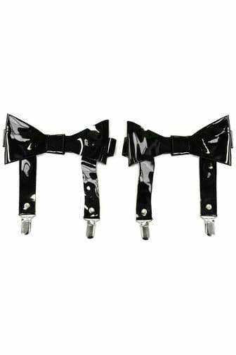 Black Patent Garters (set of 2) - Daisy Corsets - Flyclothing LLC