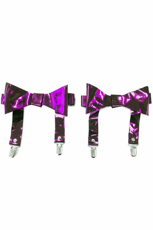 Purple Metallic Garters (set of 2) - Daisy Corsets - Flyclothing LLC