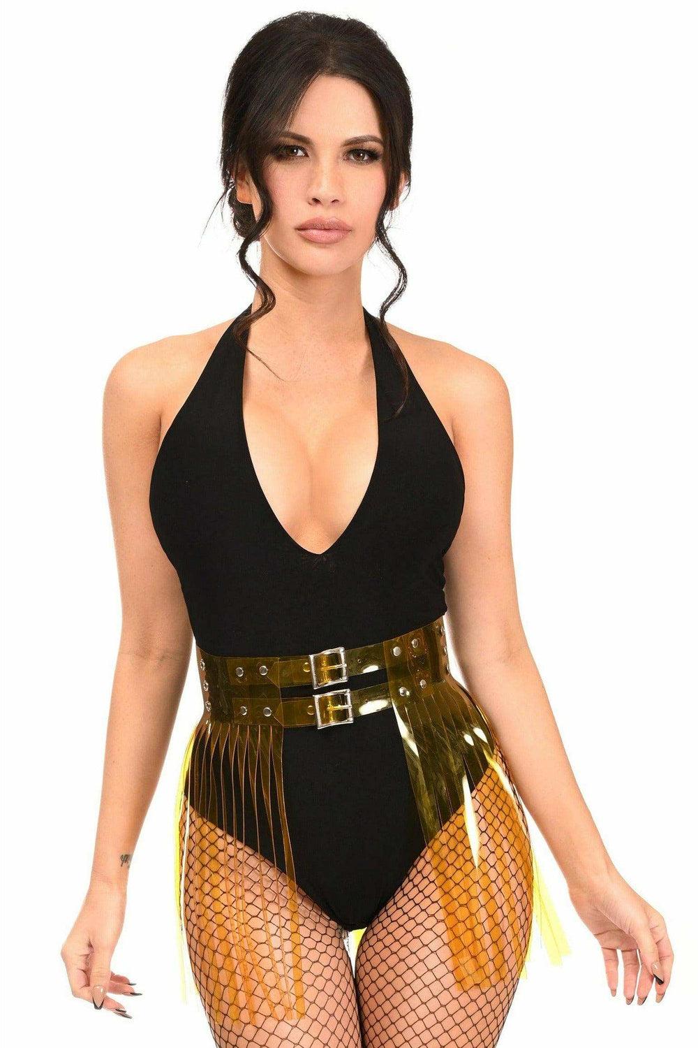 Daisy Corsets Yellow Clear Fringe Skirt - Daisy Corsets - Flyclothing LLC