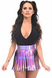 Daisy Corsets Lavender Holo Fringe Skirt - Daisy Corsets - Flyclothing LLC