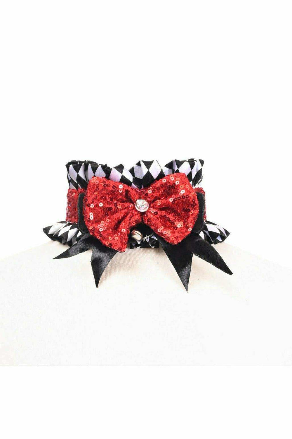 Kitten Collection Diamond Print Choker - Daisy Corsets - Flyclothing LLC