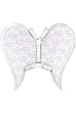Daisy Corsets White/White Faux Leather & Lace Angel Wing Body Harness - Daisy Corsets - Flyclothing LLC