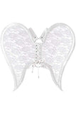 Daisy Corsets White/White Faux Leather & Lace Angel Wing Body Harness - Daisy Corsets - Flyclothing LLC