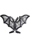 Daisy Corsets Black/Black Faux Leather & Lace Wing Harness - Daisy Corsets - Flyclothing LLC
