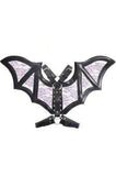 Daisy Corsets Black/Purple Faux Leather & Lace Wing Harness - Daisy Corsets - Flyclothing LLC