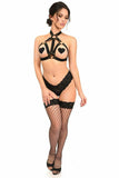 Black Stretchy Body Harness w/Gold Hardware - Daisy Corsets - Flyclothing LLC