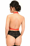 Red Stretchy Body Harness w/Gold Hardware - Daisy Corsets - Flyclothing LLC