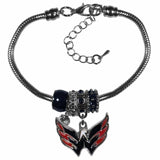 Washington Capitals® Euro Bead Bracelet - Siskiyou Buckle - Flyclothing LLC