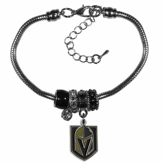 Vegas Golden Knights® Euro Bead Bracelet - Siskiyou Buckle - Flyclothing LLC
