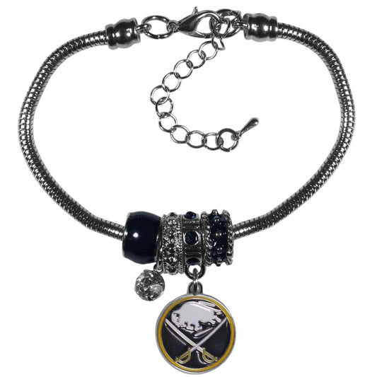 Buffalo Sabres® Euro Bead Bracelet - Siskiyou Buckle - Flyclothing LLC