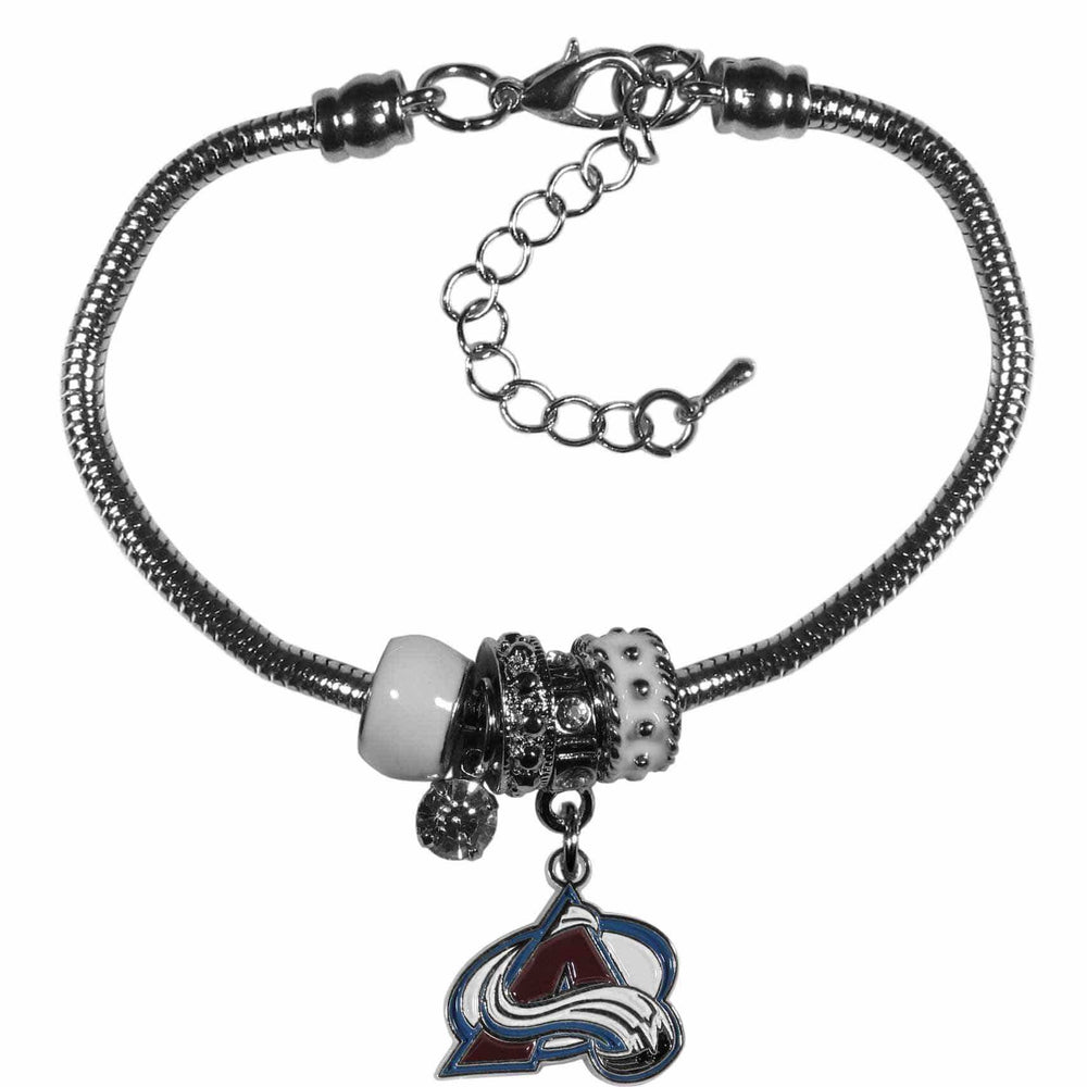 Colorado Avalanche® Euro Bead Bracelet - Siskiyou Buckle - Flyclothing LLC