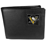Pittsburgh Penguins® Leather Bi-fold Wallet Packaged in Gift Box - Siskiyou Buckle - Flyclothing LLC