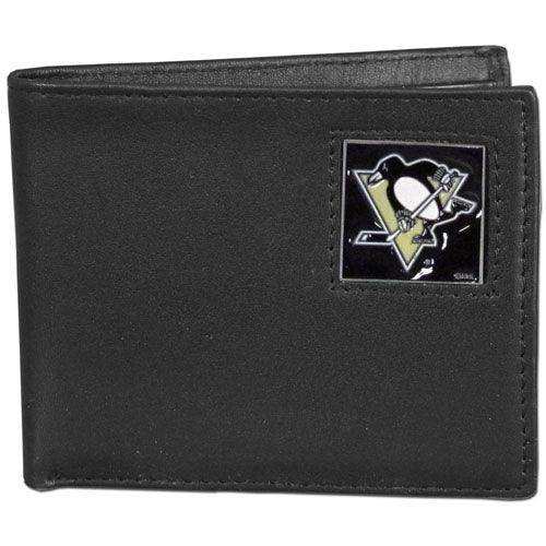 Pittsburgh Penguins® Leather Bi-fold Wallet - Siskiyou Buckle - Flyclothing LLC