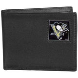 Pittsburgh Penguins® Leather Bi-fold Wallet - Siskiyou Buckle - Flyclothing LLC