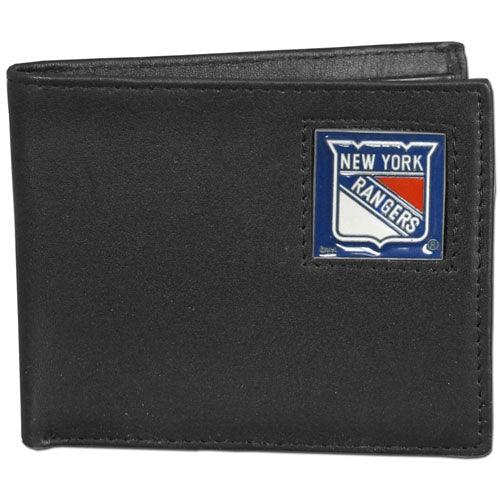 New York Rangers® Leather Bi-fold Wallet - Flyclothing LLC