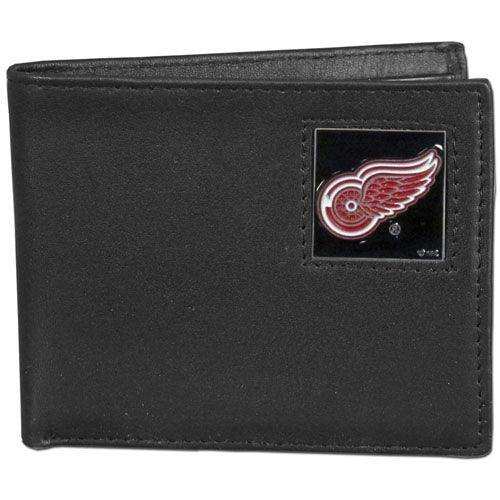 Detroit Red Wings® Leather Bi-fold Wallet - Siskiyou Buckle - Flyclothing LLC