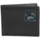 San Jose Sharks® Leather Bi-fold Wallet - Siskiyou Buckle - Flyclothing LLC