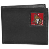 Ottawa Senators® Leather Bi-fold Wallet Packaged in Gift Box - Siskiyou Buckle - Flyclothing LLC