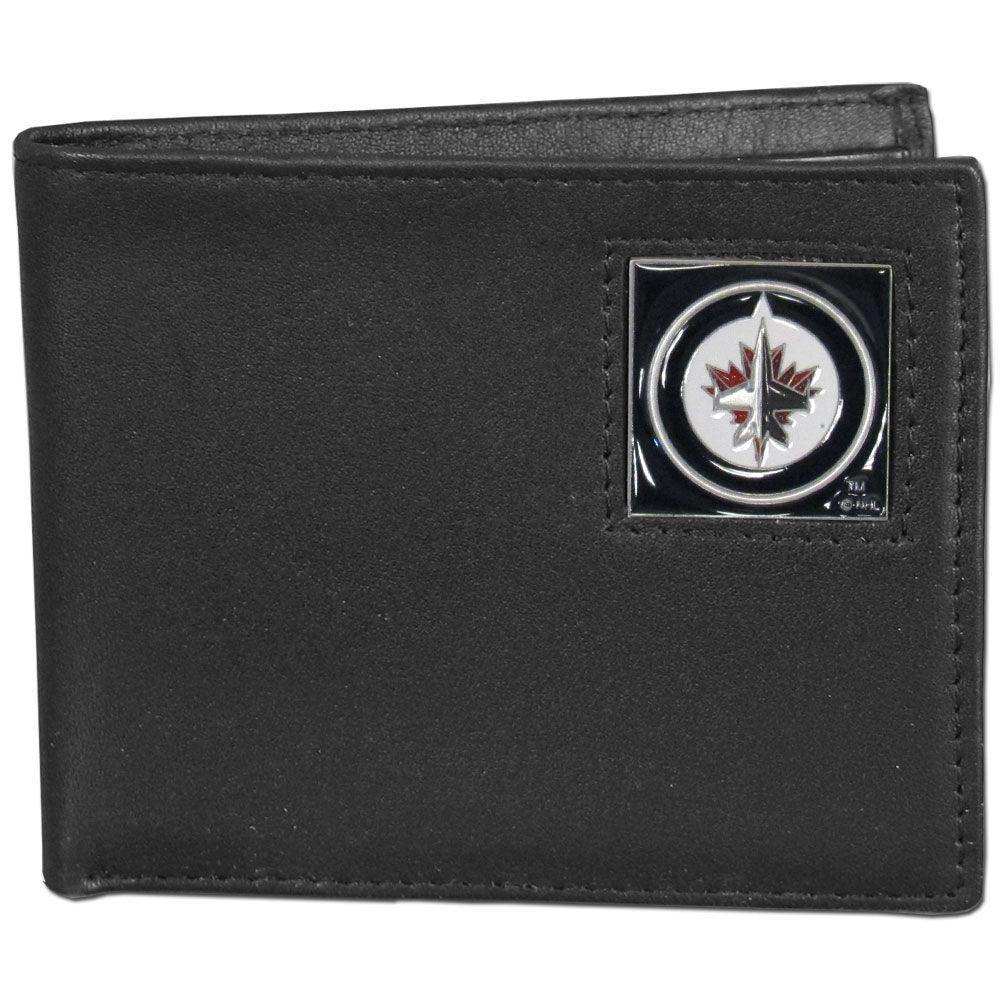 Winnipeg Jets™ Leather Bi-fold Wallet - Siskiyou Buckle - Flyclothing LLC