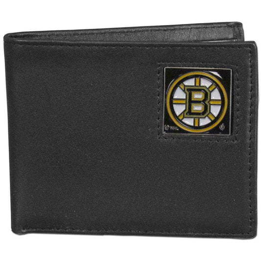 Boston Bruins® Leather Bi-fold Wallet - Siskiyou Buckle - Flyclothing LLC