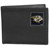 Nashville Predators® Leather Bi-fold Wallet Packaged in Gift Box - Siskiyou Buckle - Flyclothing LLC