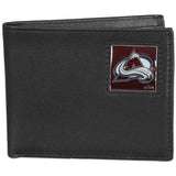 Colorado Avalanche® Leather Bi-fold Wallet Packaged in Gift Box - Siskiyou Buckle - Flyclothing LLC