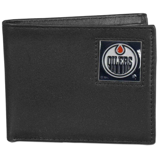 Edmonton Oilers® Leather Bi-fold Wallet - Siskiyou Buckle - Flyclothing LLC