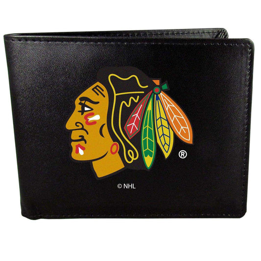 Chicago Blackhawks® Bi-fold Wallet Large Logo - Siskiyou Buckle - Flyclothing LLC