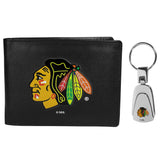 Chicago Blackhawks Bi-fold Wallet & Steel Key Chain - Siskiyou Buckle - Flyclothing LLC