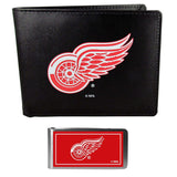 Detroit Red Wings Bi-fold Wallet & Color Money Clip - Siskiyou Buckle - Flyclothing LLC