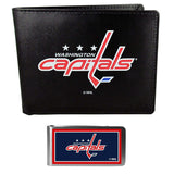 Washington Capitals Bi-fold Wallet & Color Money Clip - Siskiyou Buckle - Flyclothing LLC