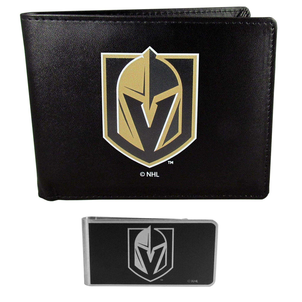 Vegas Golden Knights Bi-fold Wallet & Black Money Clip - Siskiyou Buckle - Flyclothing LLC
