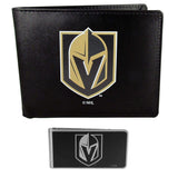 Vegas Golden Knights Bi-fold Wallet & Black Money Clip - Siskiyou Buckle - Flyclothing LLC
