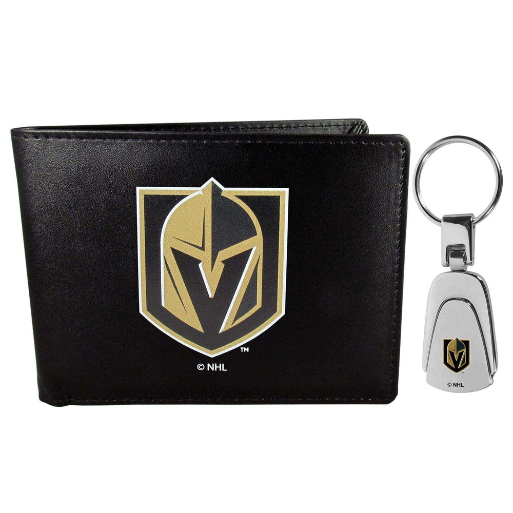 Vegas Golden Knights Bi-fold Wallet & Steel Key Chain - Siskiyou Buckle - Flyclothing LLC