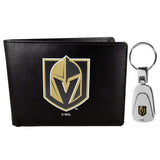 Vegas Golden Knights Bi-fold Wallet & Steel Key Chain - Siskiyou Buckle - Flyclothing LLC