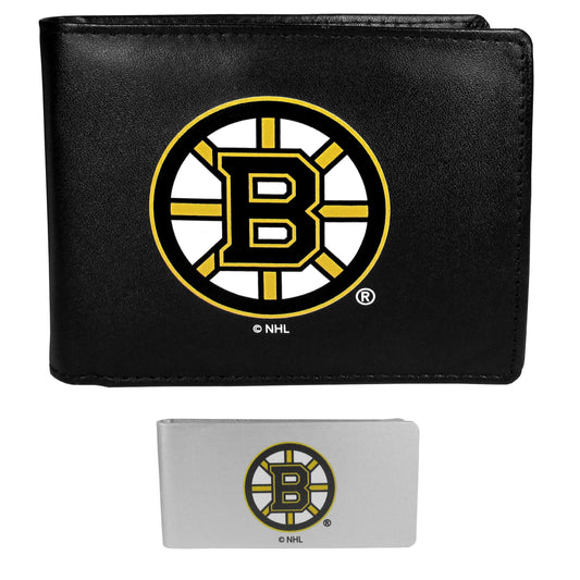 Boston Bruins Bi-fold Wallet & Money Clip - Flyclothing LLC