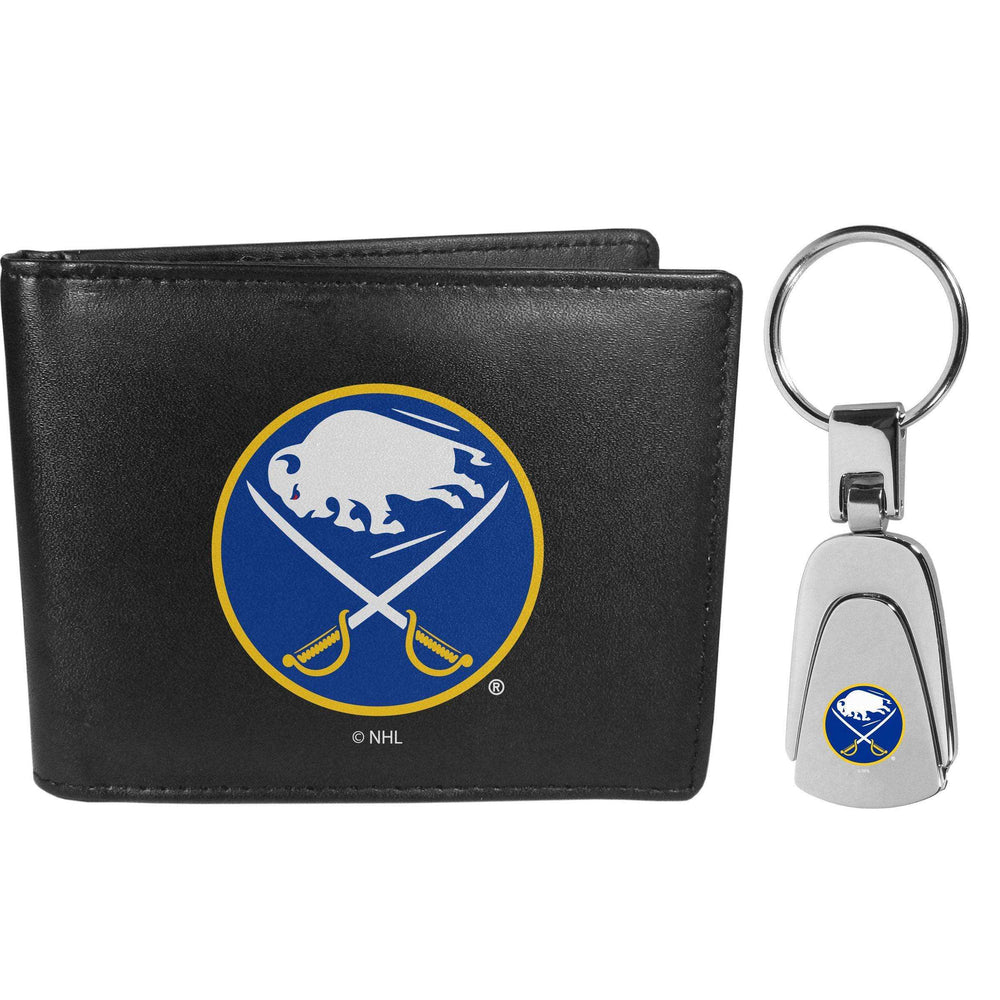 Buffalo Sabres Bi-fold Wallet & Steel Key Chain - Siskiyou Buckle - Flyclothing LLC
