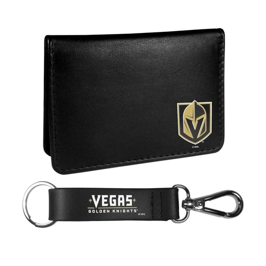 Vegas Golden Knights Weekend Bi-fold Wallet & Strap Key Chain - Flyclothing LLC