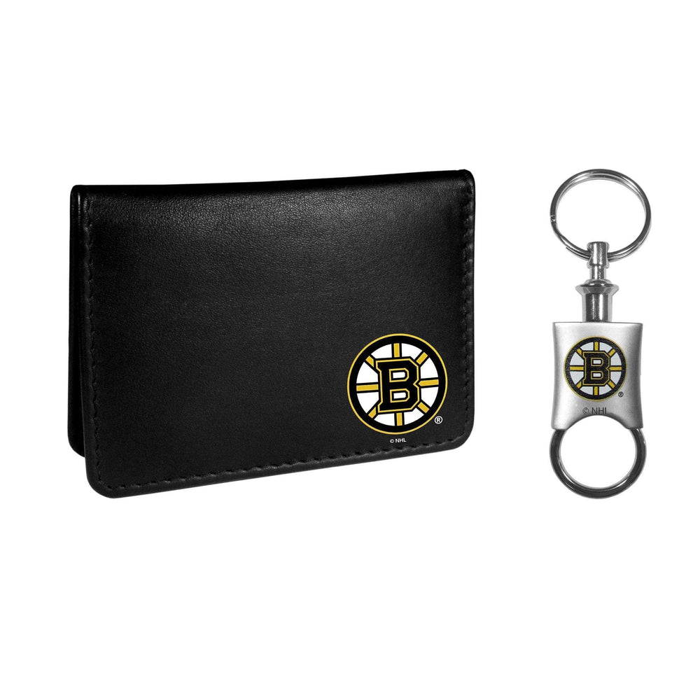 Boston Bruins Weekend Bi-fold Wallet & Valet Key Chain - Siskiyou Buckle - Flyclothing LLC