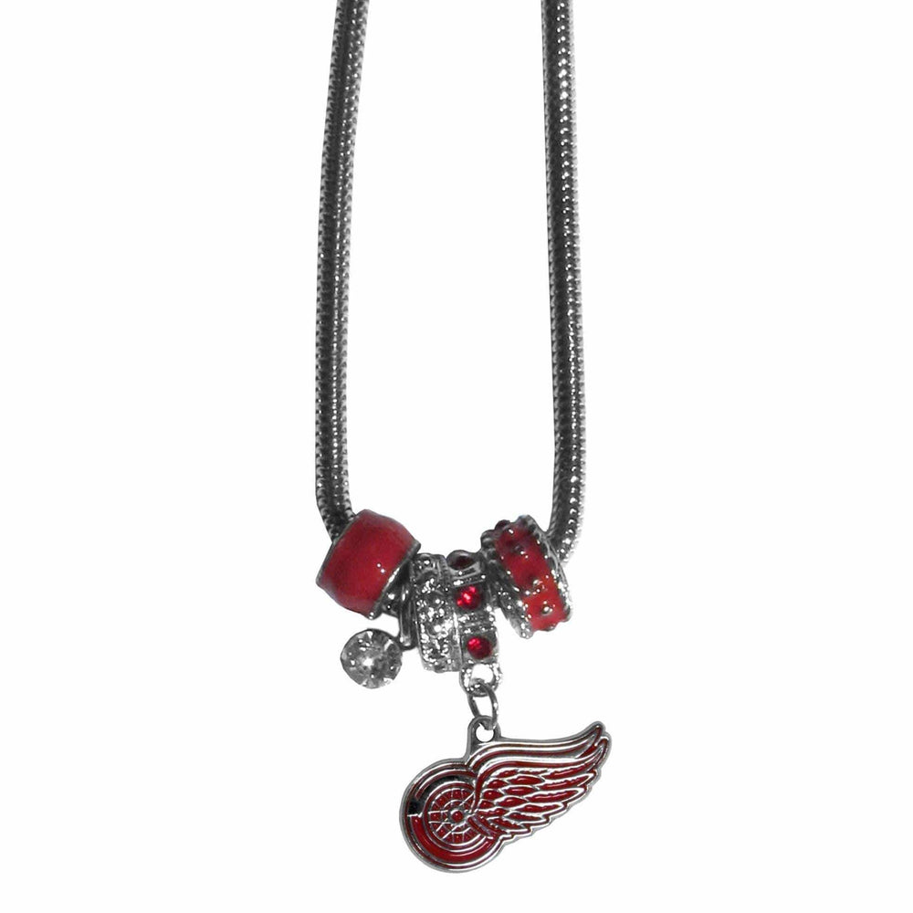 Detroit Red Wings® Euro Bead Necklace - Siskiyou Buckle - Flyclothing LLC