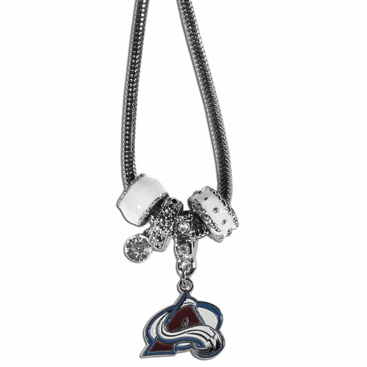 Colorado Avalanche® Euro Bead Necklace - Siskiyou Buckle - Flyclothing LLC