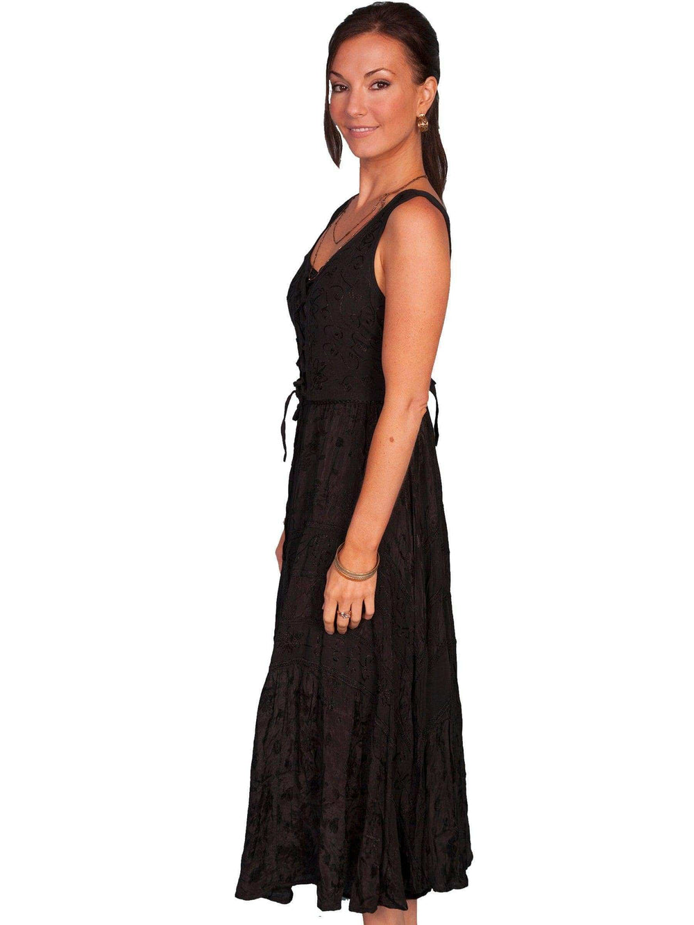 Scully BLACK LACE FRONT DRESS - Scully Leather - Flyclothing LLC